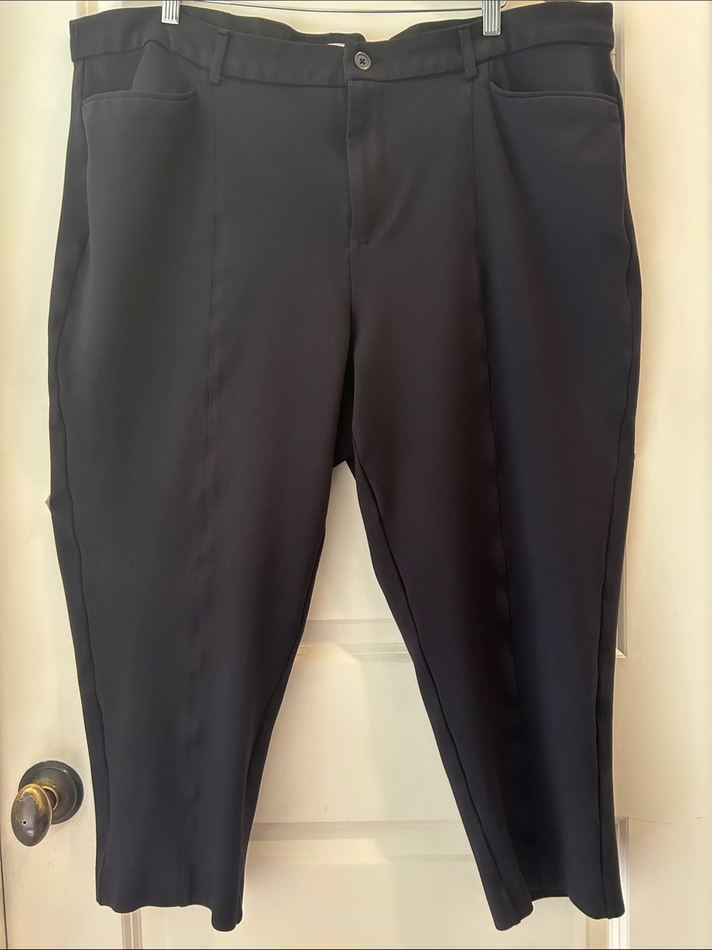 Catherine’s 5%Spandex Superior STRETCH knit black petite pants size 2XWP 22/24WP